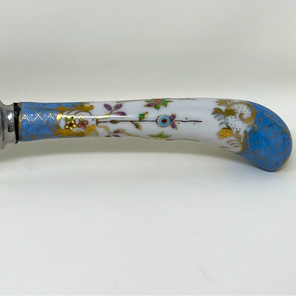 Vintage A.E. Lewis & Co Carving Knife Porcelain Handle Stainless Steel England - Picture 6 of 15